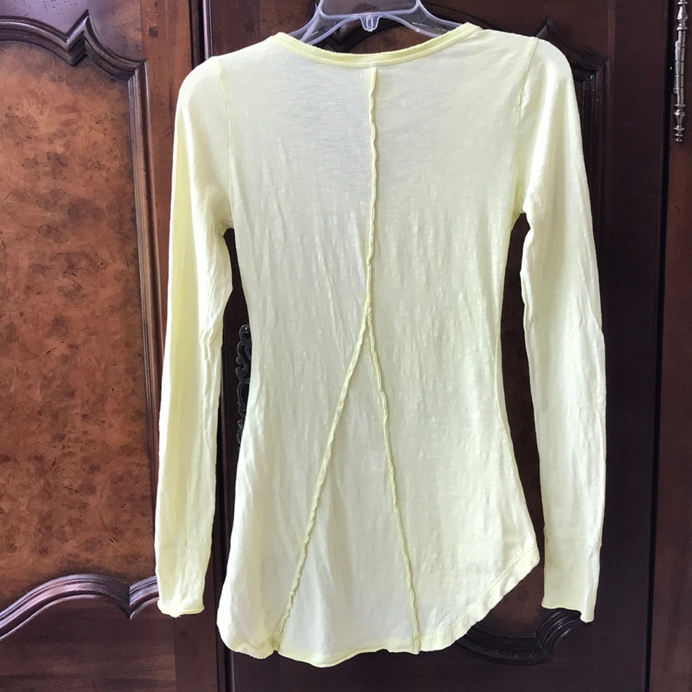 Free People Henley w/ Cotton Crocheted Lace - Picture 4 of 7
